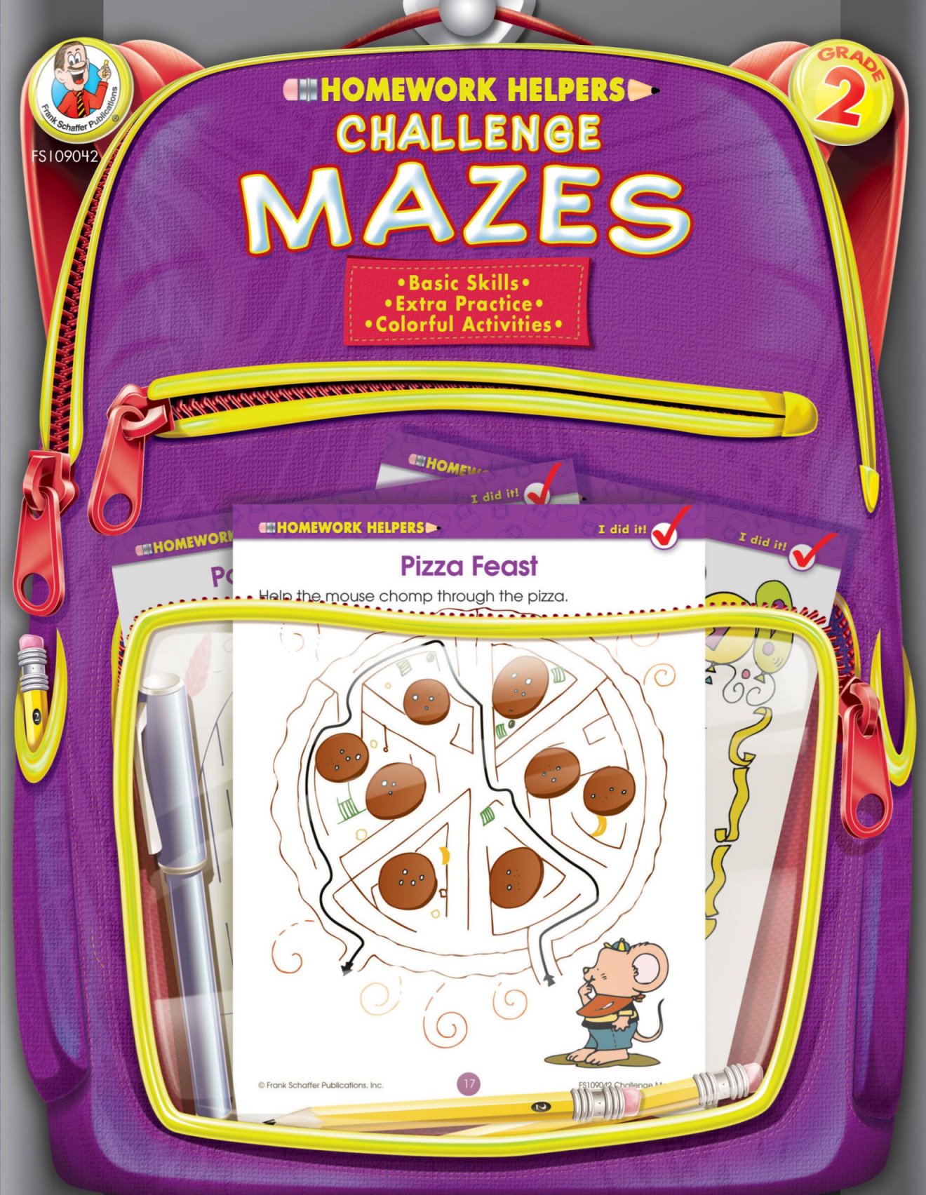 Challenge Mazes, Grade 2 (Homework Helper) Frank Schaffer Publications